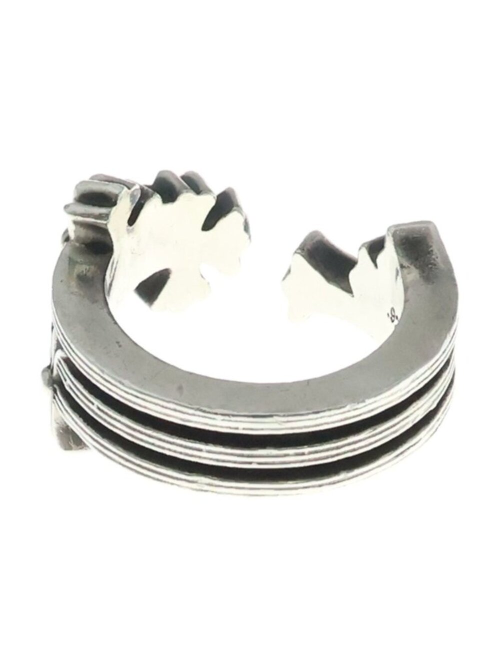 Chrome Hearts Cross Ring Silver
